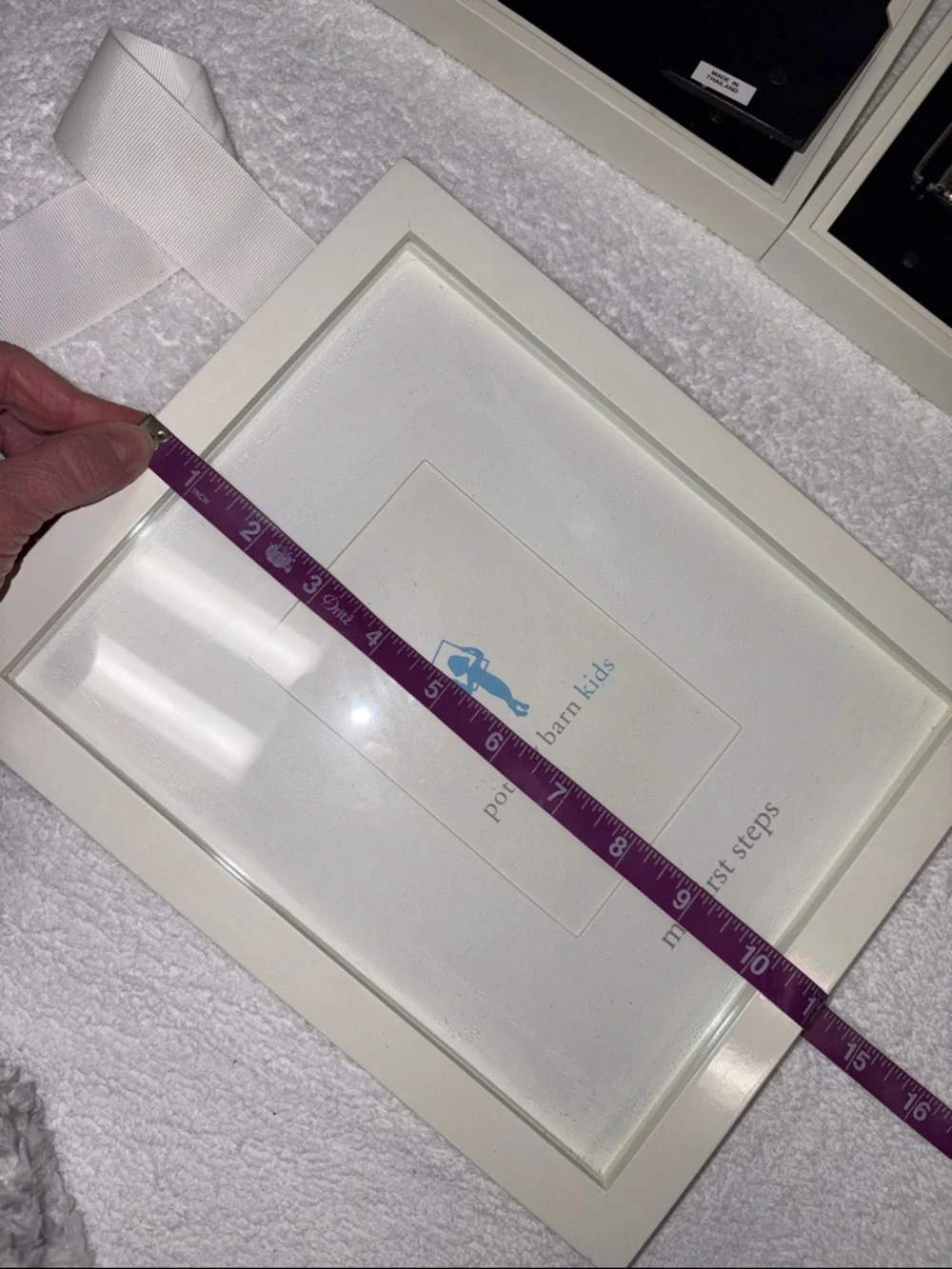 Pottery Barn Kids my first Cream-White Baby Frame Set